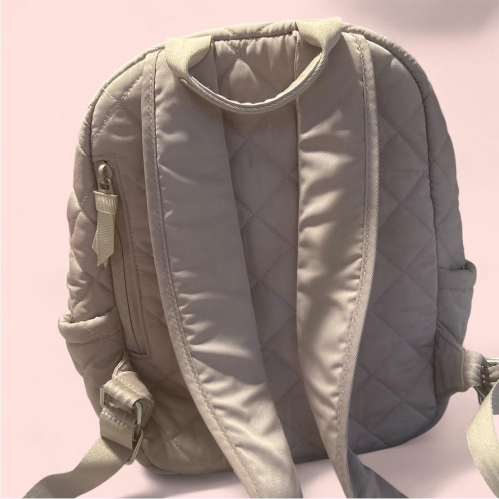 Quilted Tan Backpack - Picture 2 of 4